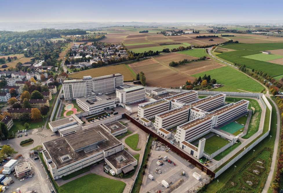 Blick auf die JVA Stuttgart