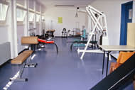 Der neue Fitnessraum im Hafthaus 3.